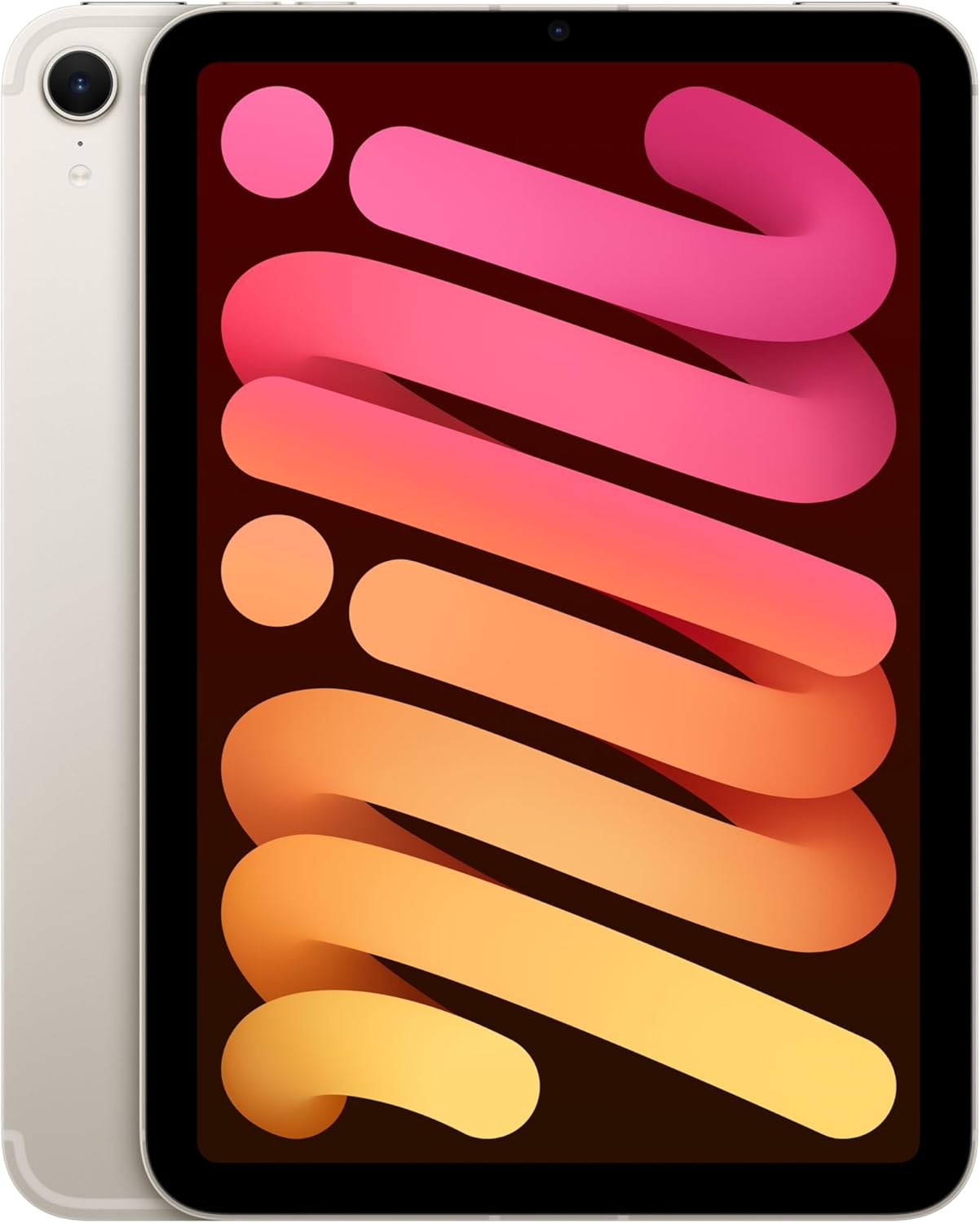 Apple iPad mini, A17 Pro çip ile: 8.3 inç Liquid Retina Ekran,128 GB, Wi-Fi 6E + hücresel bağlantı, 12 MP Ön Kamera/12 MP Arka Kamera, Touch ID, Tüm Gün Süren Pil Ömrü — Yıldız Işığı - Görsel 1
