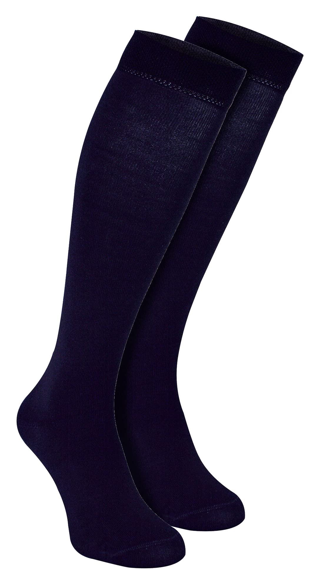 Sock Snob Men's Navy Knee High Bamboo Socks | | 2 Pair Multipack | Breathable | Moisture Wicking (6-11, )