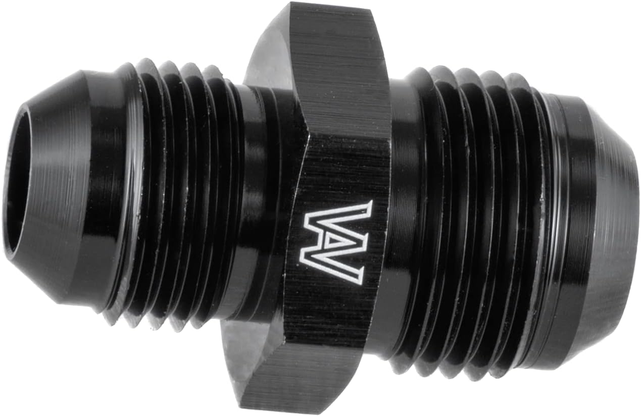 10AN Male to 8AN Male Flare Coupler Straight Fuel Hose Adapter Fitting Aluminum