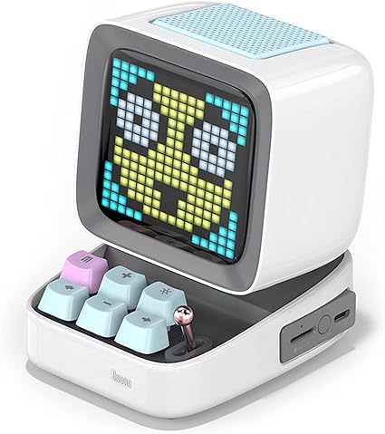 Amazon Co Jp Line ドットトーンピクセルbluetoothスピーカー光害ランプレトロキーボードガールフレンド誕生日プレゼントボックス ホワイト 家電 カメラ