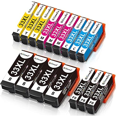GILIMEDIA 33XL Druckerpatronen Kompatibel mit Epson 33 33XL Multipack Tintenpatrone Cover