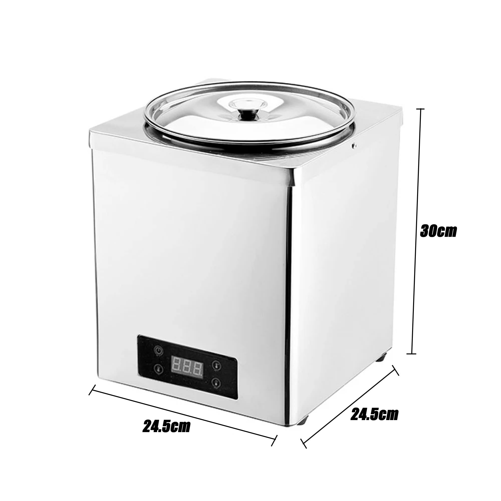 Scaldavivande elettrico da 600 W, riscaldatore commerciale a sfera di taro e perle di tapioca, pentola da banco per la conservazione degli alimenti, ideale per ristoranti e catering