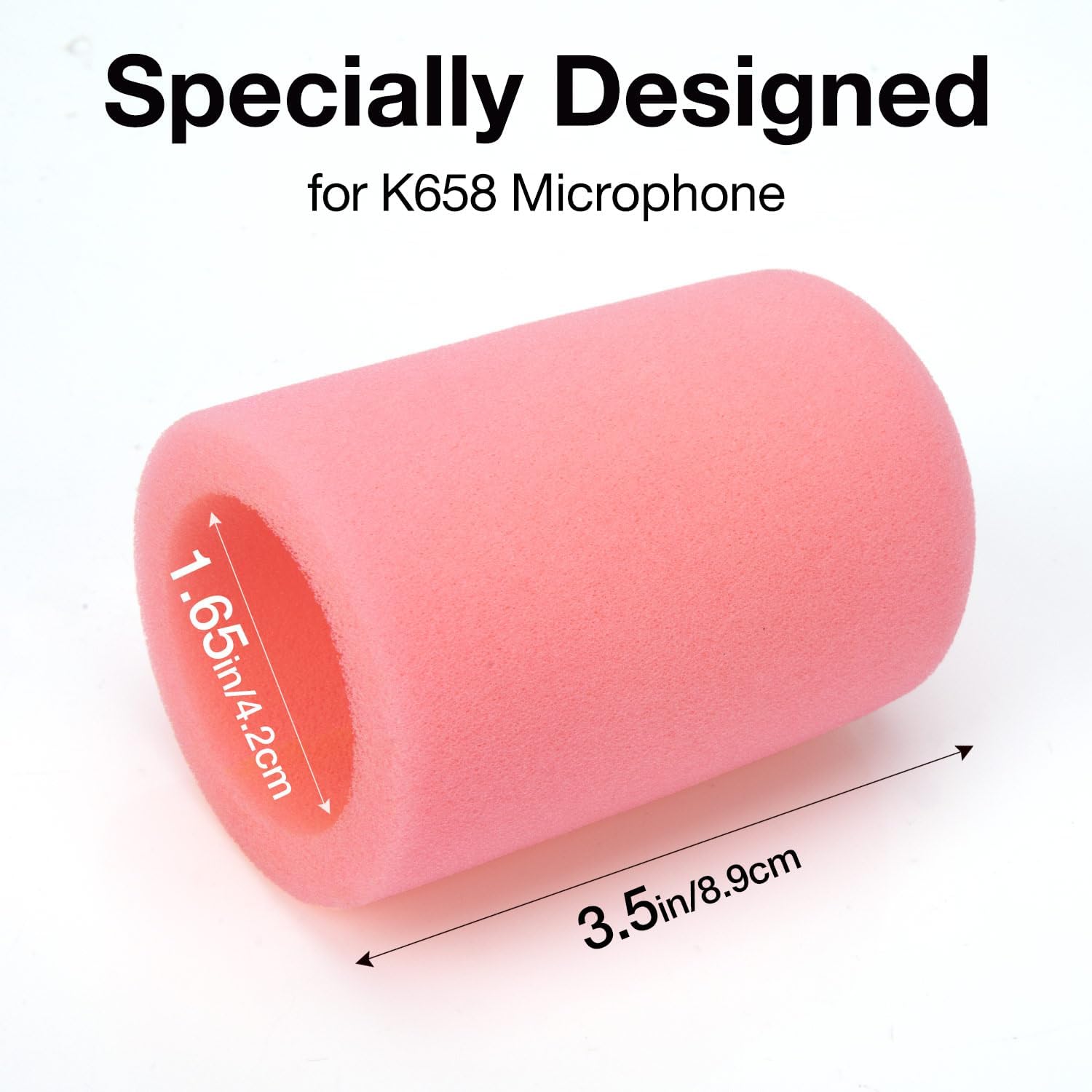 Fifine K658 Microphone Pink Pop Filter Windscreen, Noise Reduction Gaming Mic Foam Covers, Mic Foam Cover Pop Filter Compatible with Fifine K658 by SUNMON(Pink) - Image 2