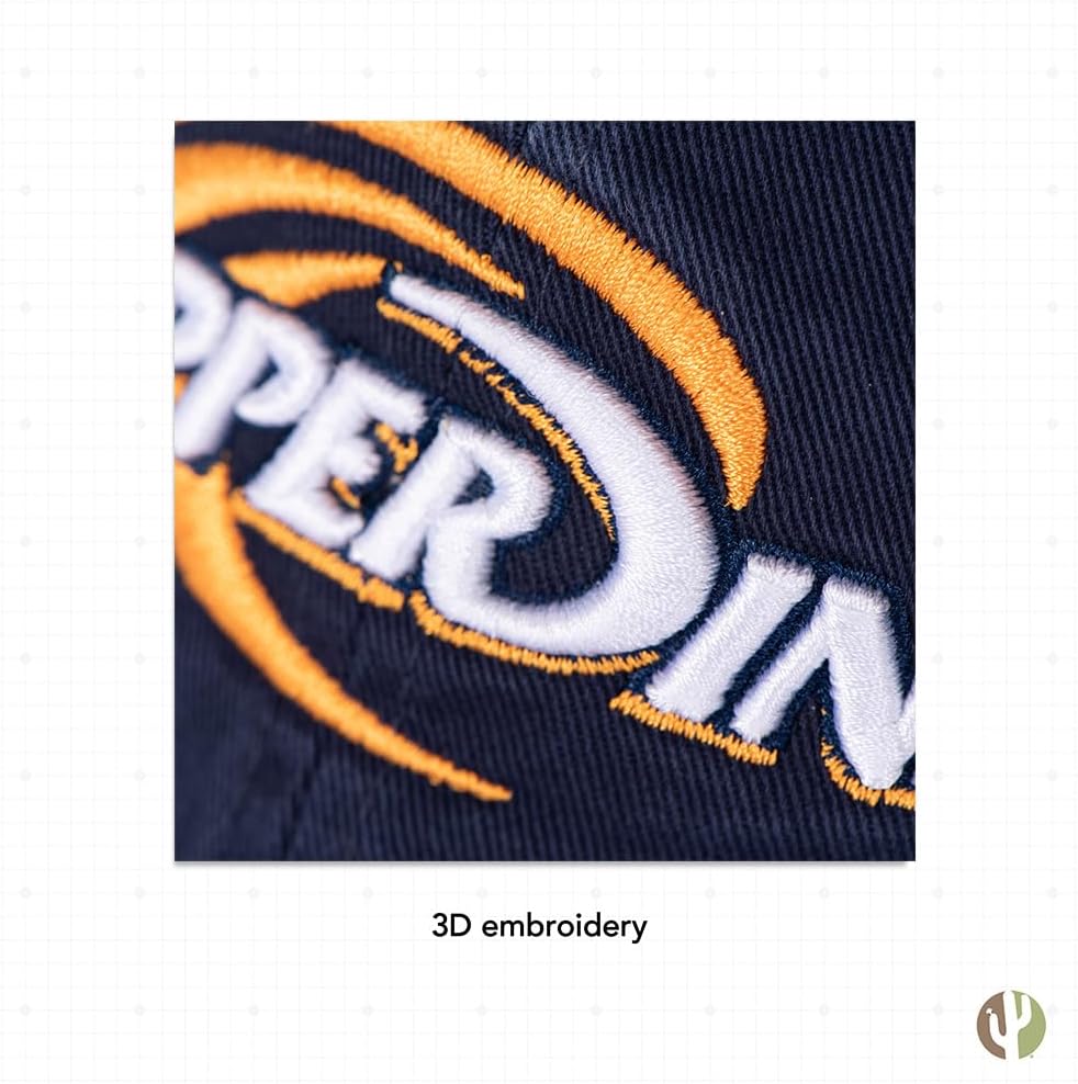 Desert Cactus Pepperdine University Baseball Hat Waves Brimmed Embroidered Hats Cap Adjustable Cloth Strap Adult (Style D) Blue - Image 5