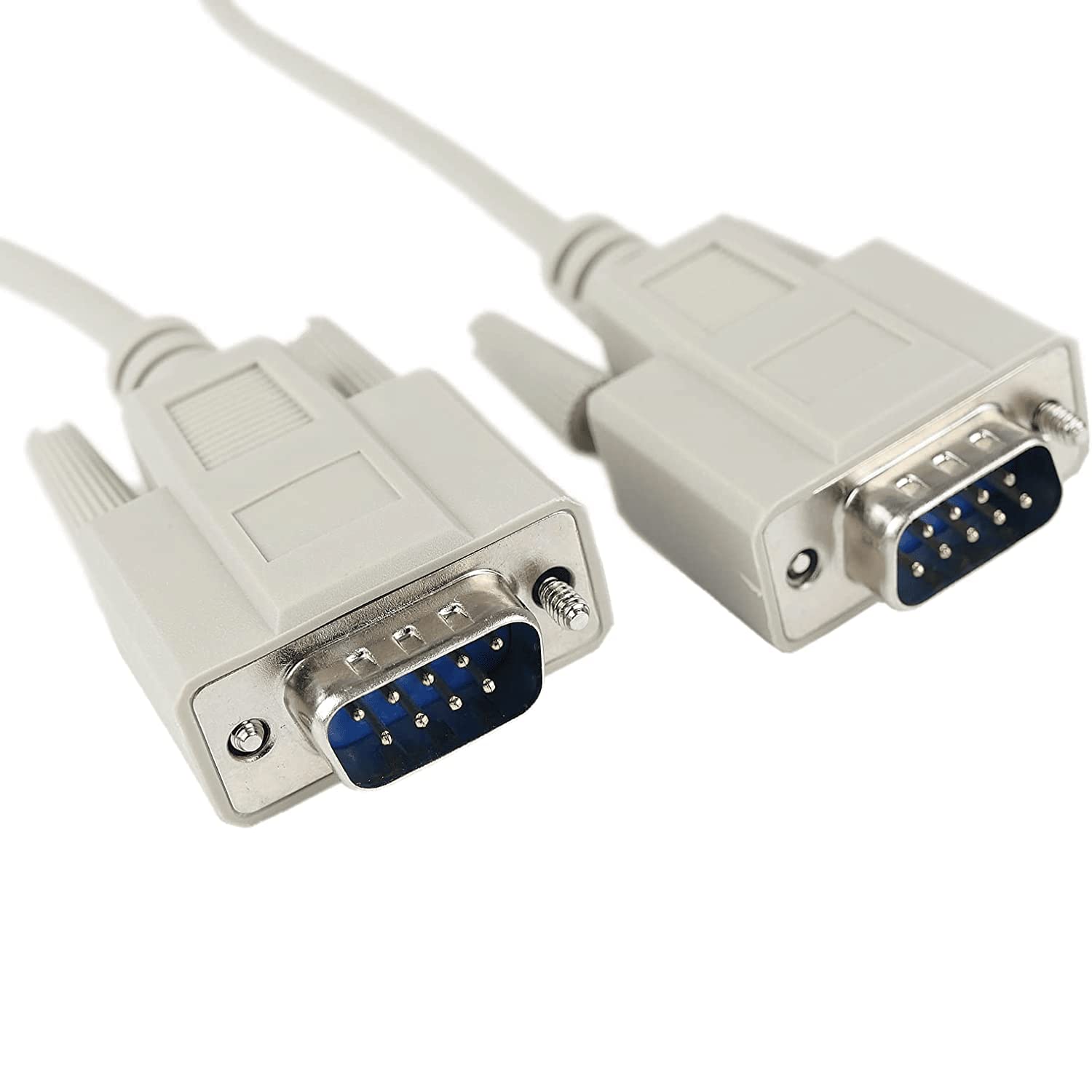 cablepelado, cavo Serie RS232 DB9 Maschio – DB9 Maschio 1,8 metri, grigio