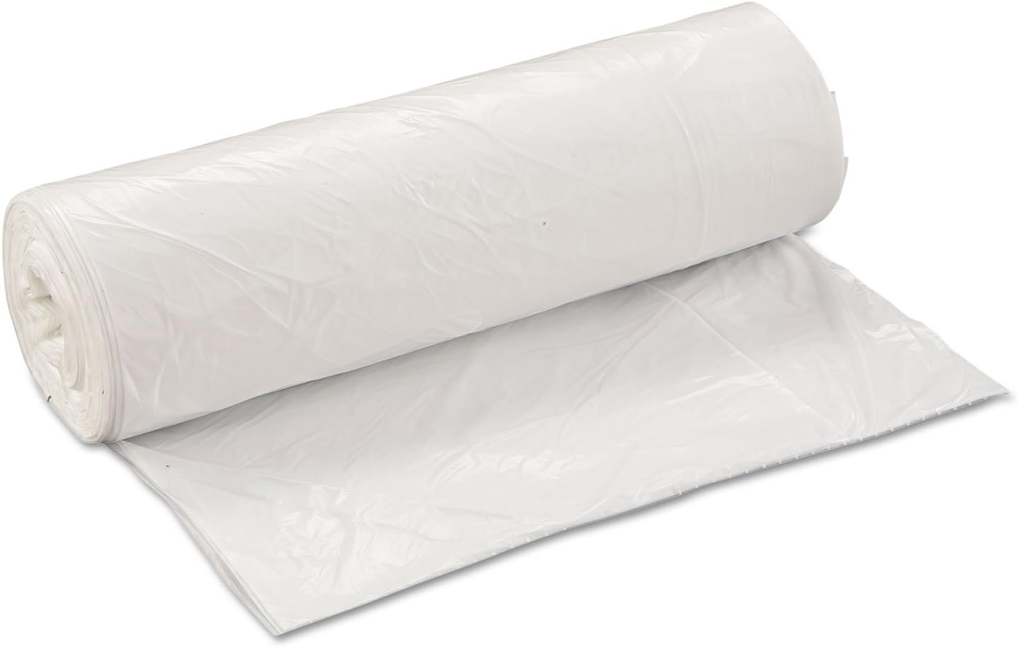 Inteplast SL4046XHW Low-Density Can Liner, 40 x 46, 45gal, .8mil, White, 25/Roll, 4 Rolls/Carton