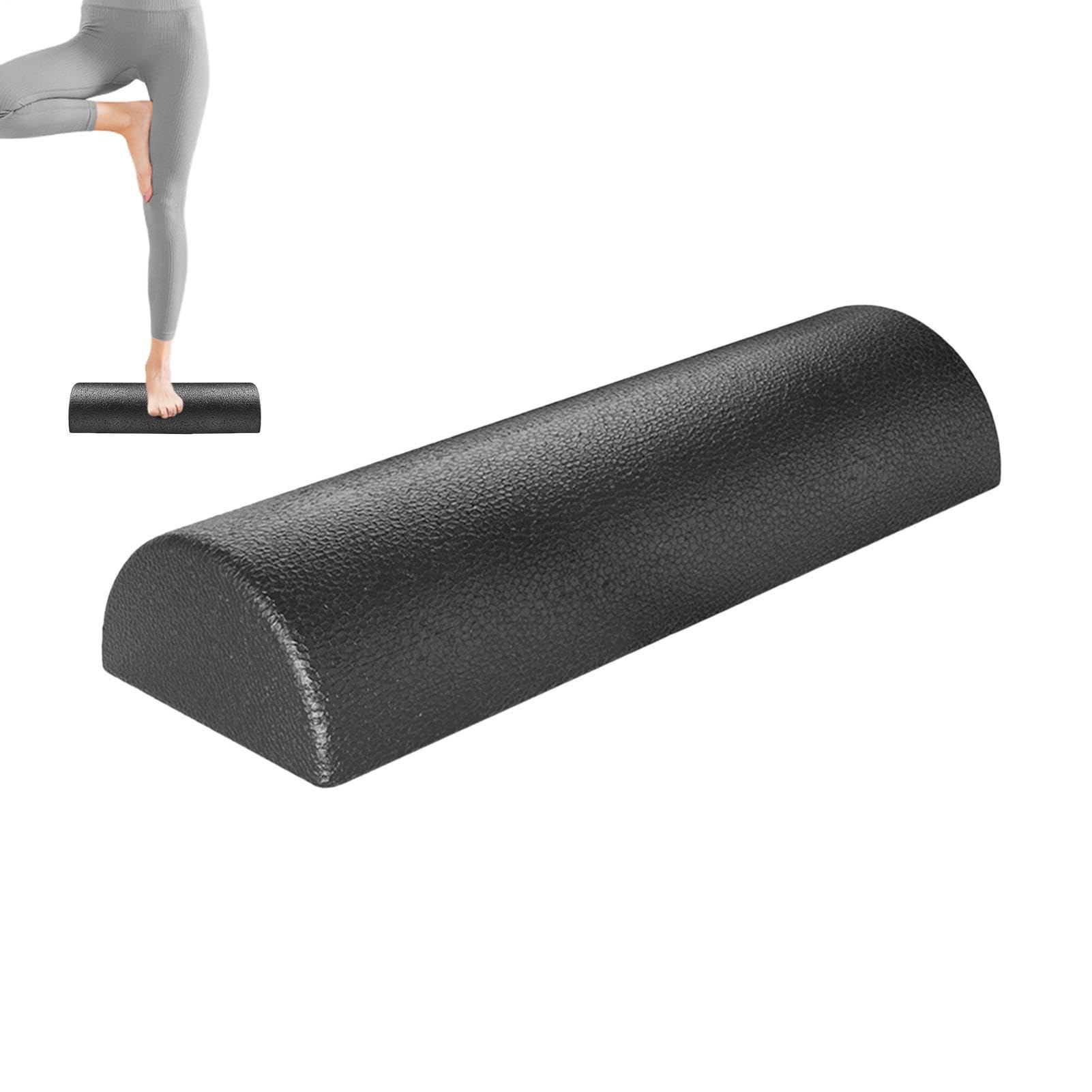 Half Round Foam Roller - 45CM Exercise Foam Roller for Yoga, Half Rollers Pilates, HalfRound Back RollerFoam, Yoga Column Rollers Massage Equipment, for Home Gym Studio Pilates Fitness Workout