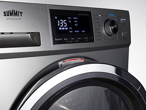 Miniatura 7 de Summit Appliance SPWD2203P - Combo de lavadora/secadora de 24 pulgadas de ancho y 115 V en platino para uso sin ventilación, capacidad de 2.7 pies