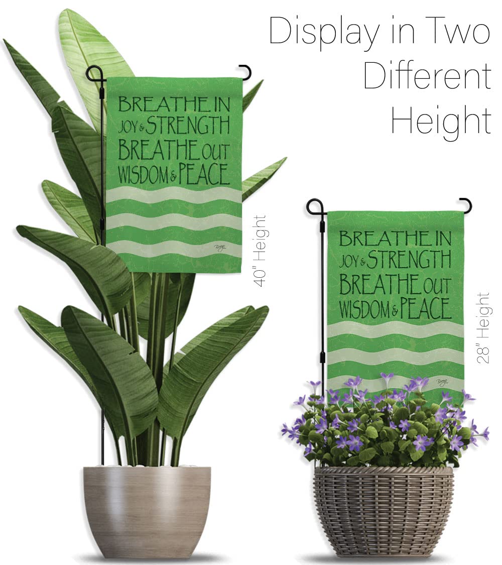Breeze Decor Welcome Breathe in Garden フラッグ セット スタンド式 インスピレーション スピ