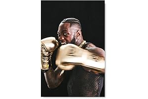 Deontay Wilder Boxing Wall Art: Unmatched Power on Canvas!