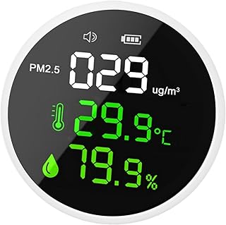 Advanced Air Quality Monitor Featuring PM2.5 Tester Meter Complete with Color Screen Enjoy 3 in 1 Functionality DM1305E Indoor Air Quality Meters