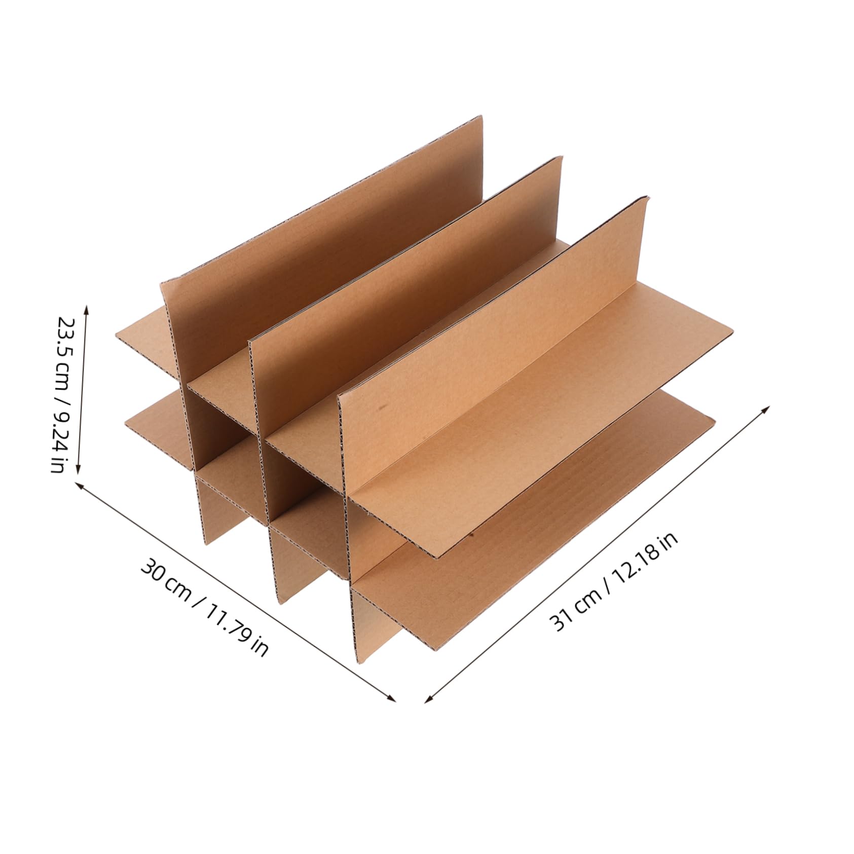 ABOOFAN Medium Moving Boxes Dividers 5 Pack Wine Carton Partition with 12 Glassware Dividers for
