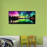 Vista 6 de Meothan Northern Lights Diamond Painting Kits for Adults，5D Large Size Northern Lights Diamond Art for Adult Beginners, Full Drill Aurora Crafts Gem