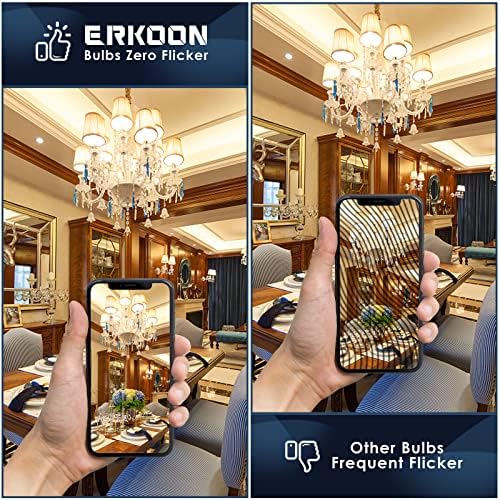 ERKOON 2W T25 E14 LED Cooker Hood Light Bulb, SES E14 Warm White 2700K Bulbs, Dimmable T25 Tube Filament Bulbs Equivalent to 20-25W for Kitchen Lighting, Fridge, Freezer (2 Pack) [Energy Class A+]