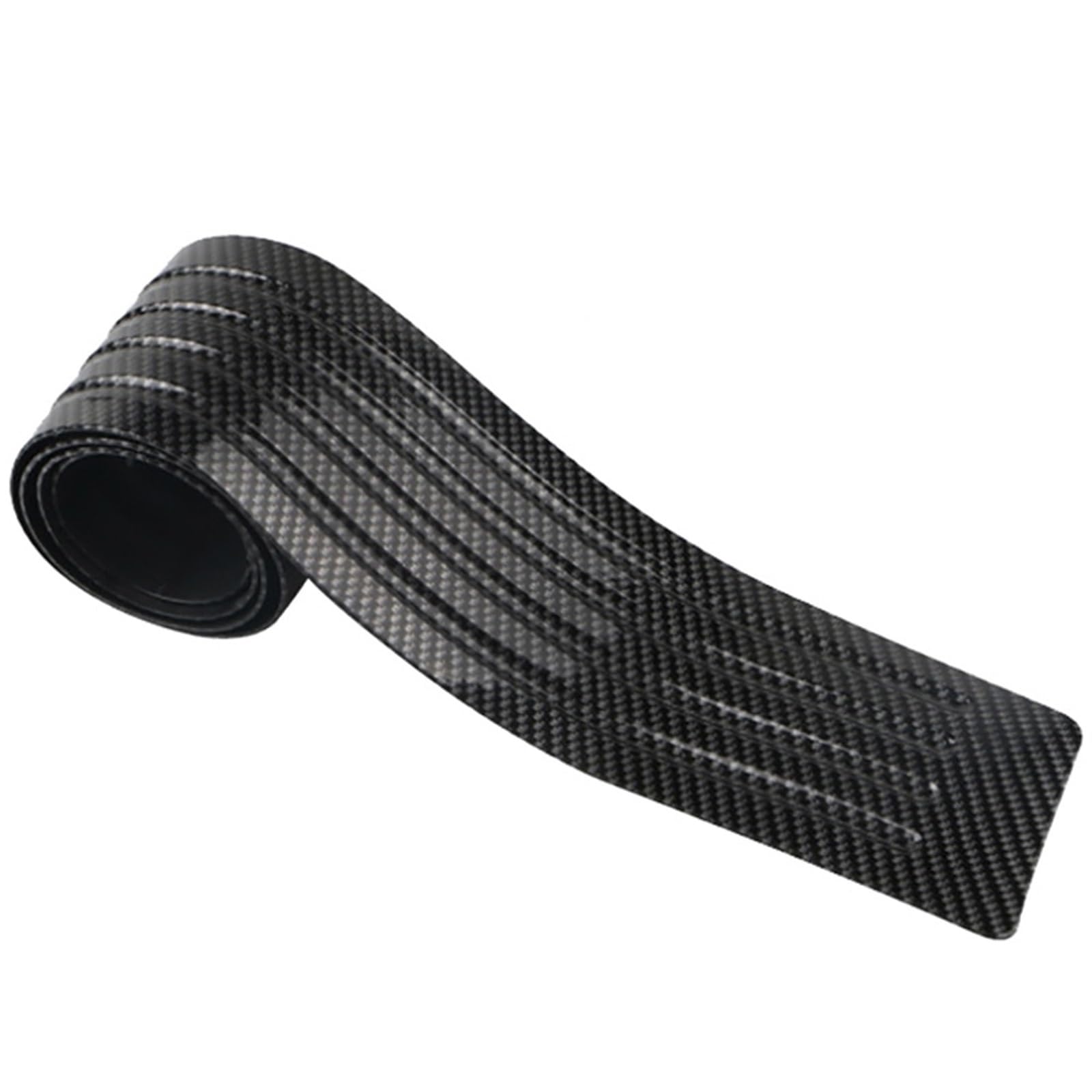 Tira Protectora de Parachoques Protector de Placa umbral Puerta Coche Fibra Carbono 104 * 9 cm, molduras Goma para Parachoques Trasero, Tira Cubierta