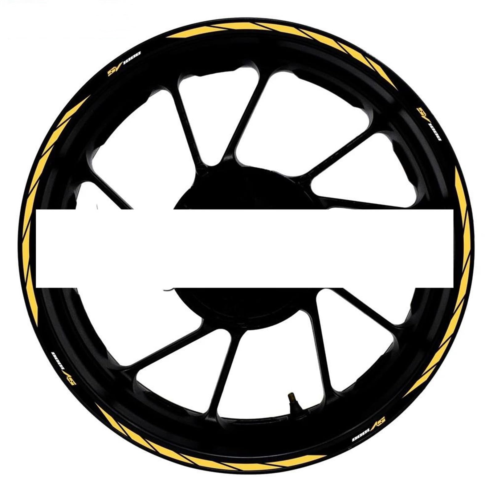 Motorcycle Accessories Reflective Rim Edge Stripes Wheel Stickers for Suzuki SV1000 SV 1000(Style 22)