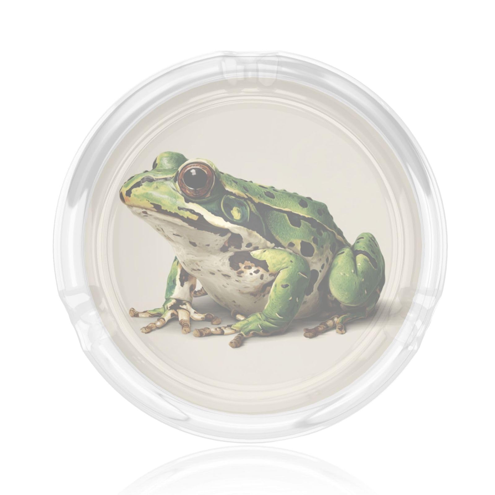Frog Glass Ashtray For Cigarettes Ash Trays Case For Home Office Decor