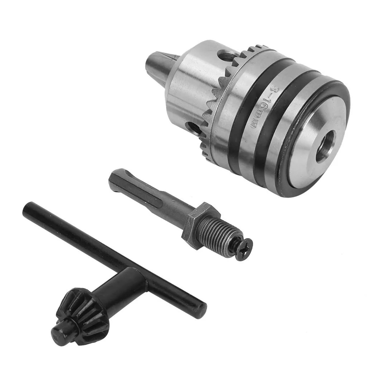 mandrino a chiave Kit adattatore for mandrino autoserrante da 3,0-16MM 1/2-20UNF tipo chiave con gambo tondo con