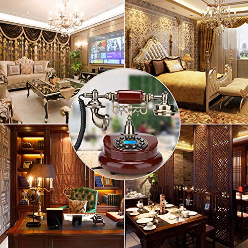 Vintage telefoon, antieke roterende telefoon, retro telefoon, MS-6100B Europese retro stijl drukknop telefoon… - Image 3