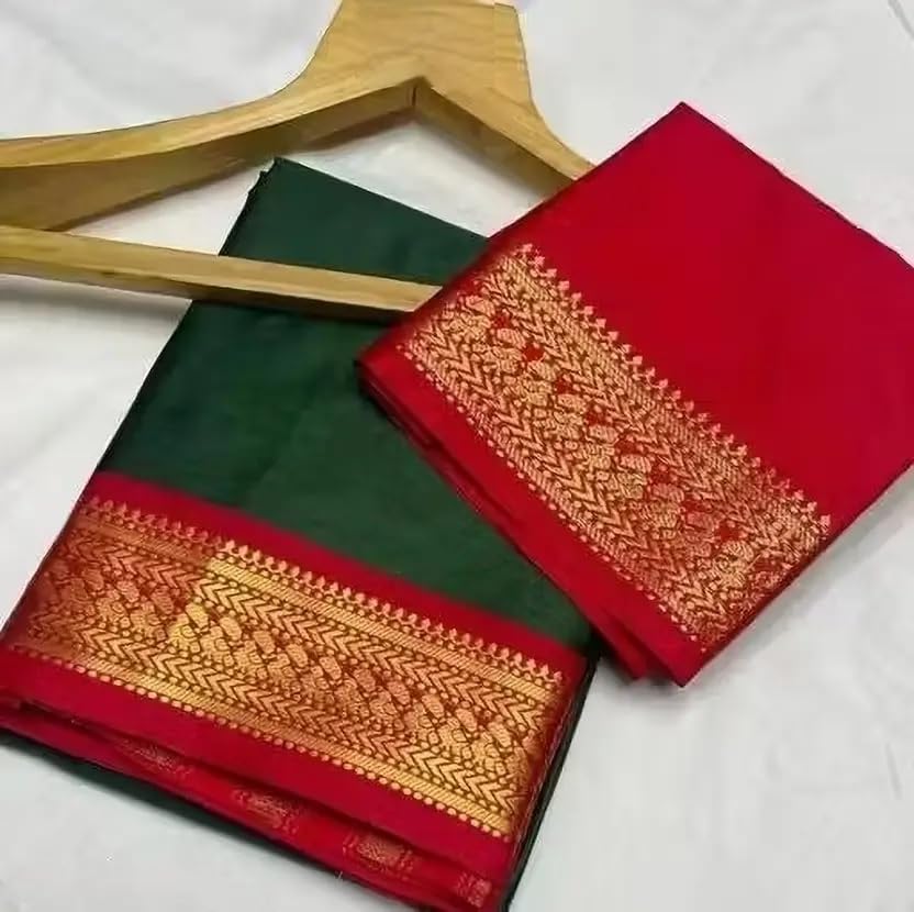 Image of SUPERLAXMI Self Design Kanjivaram Jacquard, Art Silk Saree