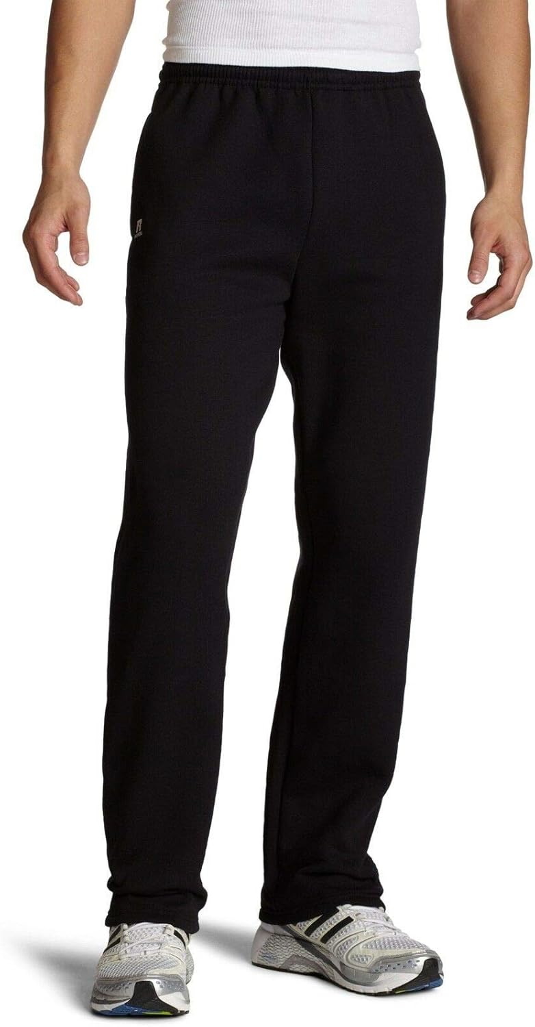 Russell Athletic Men’s Dri-Power Open Bottom Sweatpants with Pockets