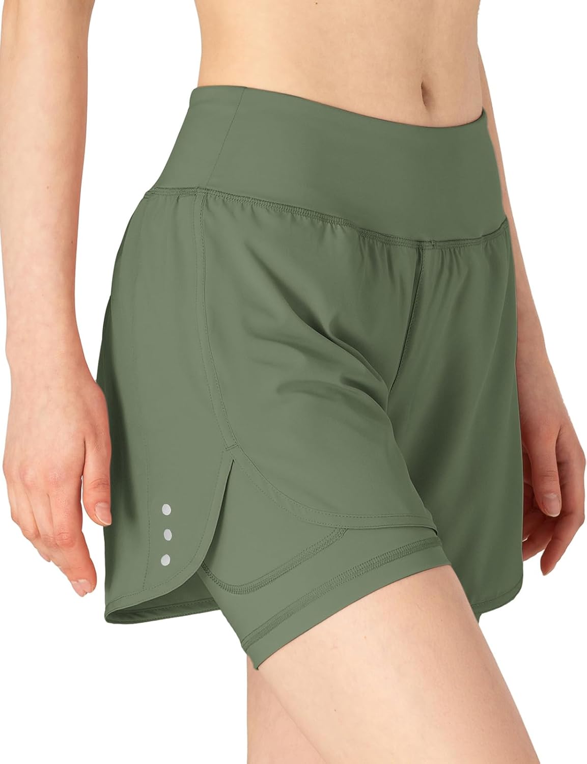 donhobo Women's Sports Shorts, Summer 2 in 1 Shorts, Quick-Drying Running Shorts, Fitness, Yoga, Jogging, Training, Sports Trousers