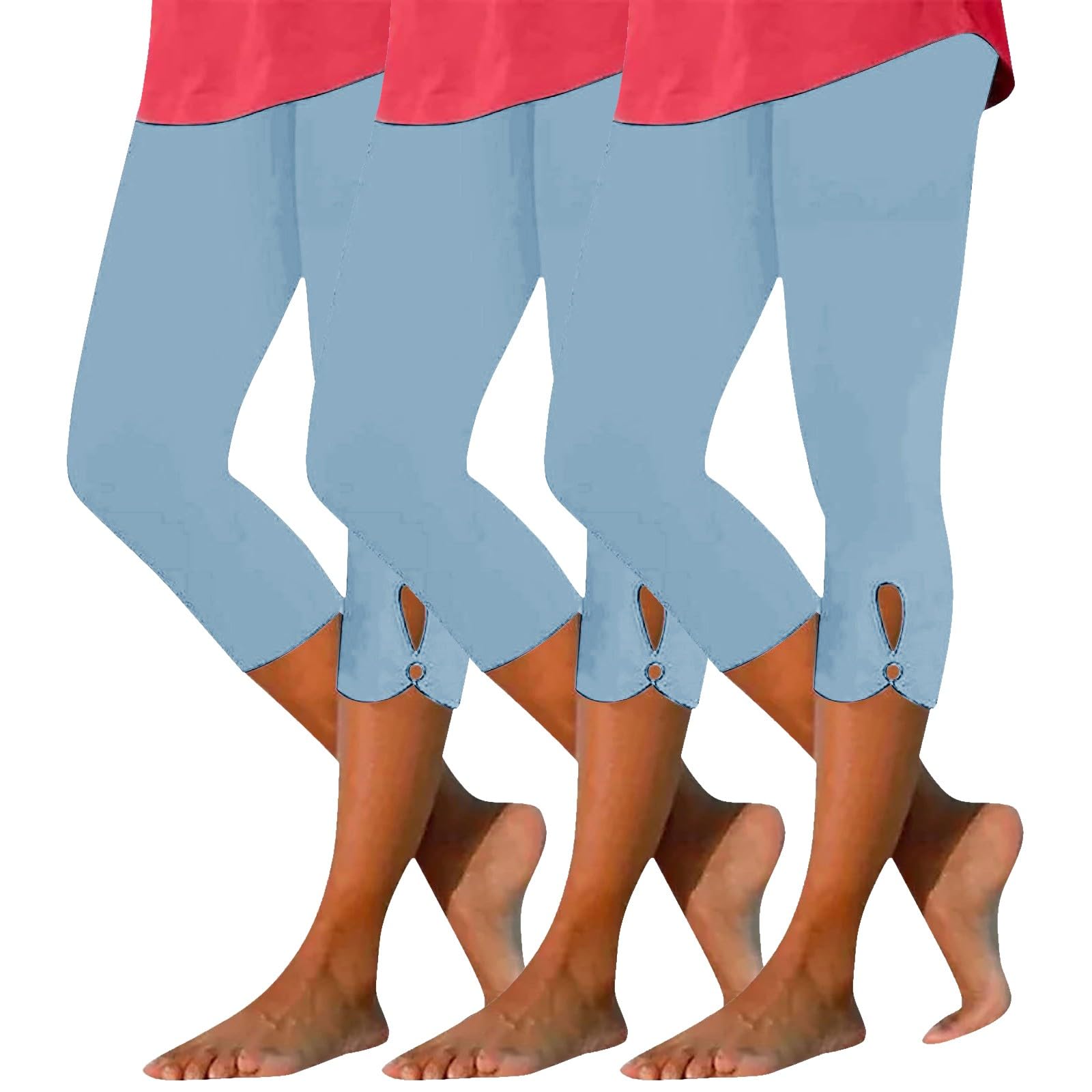 Leggins 3D Anticellulite 3/4 Donna,Pantaloni Capri Push Up Sculpture Lipedema a Compressione Controllo Graduata Pantaloni Corti Sportivi Donna Sport/Fitness/Yoga