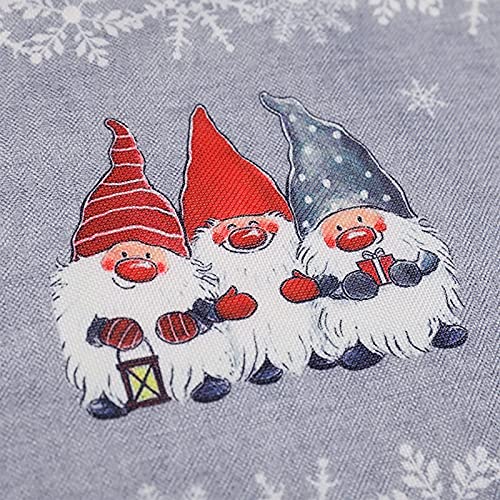 HUIKJI Set of 4 Christmas Gnome Place-mats,Christmas Table Mats for Dining Table Christmas Table Decorations Non-Slip Washable Place Mats for Family Dinners Party Supplies - Image 3
