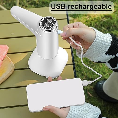 Miniatura 6 de Dispensador de botella de agua, bomba eléctrica universal 2 en 1 para botella de agua potable, dispensador cuantitativo para jarra de 1 a 5 galones,
