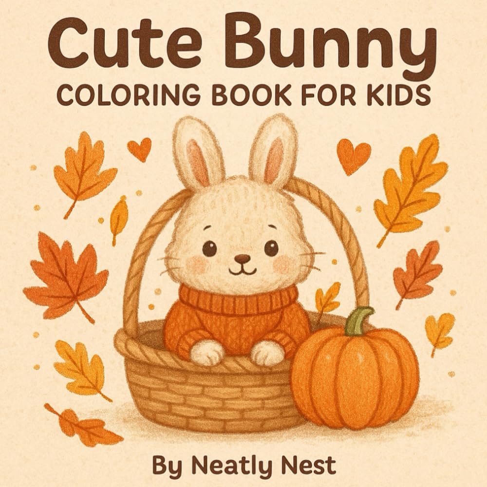 Cute Bunny Coloring Book for Kids: Warm and Cozy Moments to Color and Relax: "Peaceful Moments for Little Artists to Color and Enjoy"