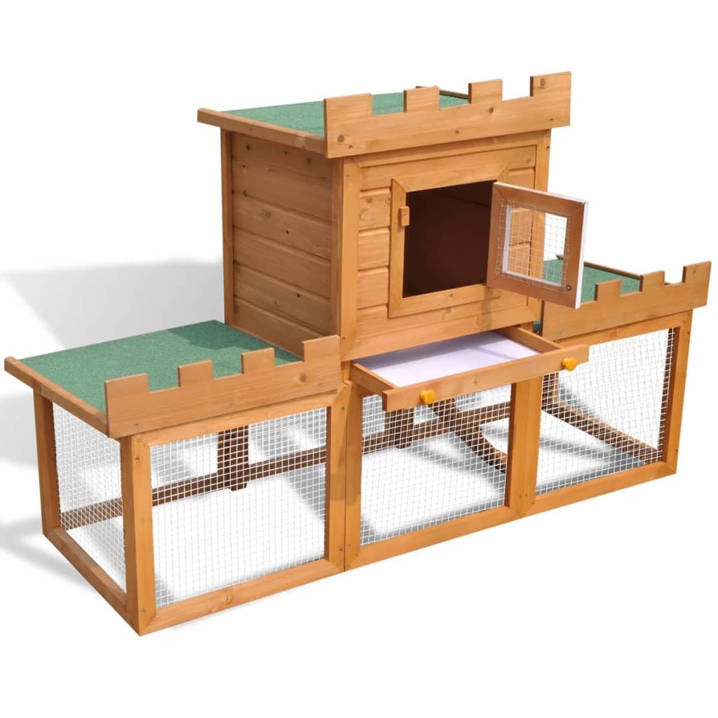 Forniture per animali domestici Outdoor Large Rabbit Hutch House Pet Cage Single House Animali e forniture per animali domestici