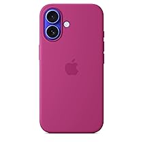 Apple Custodia MagSafe cover in silicone per iPhone 16 – Fucsia  