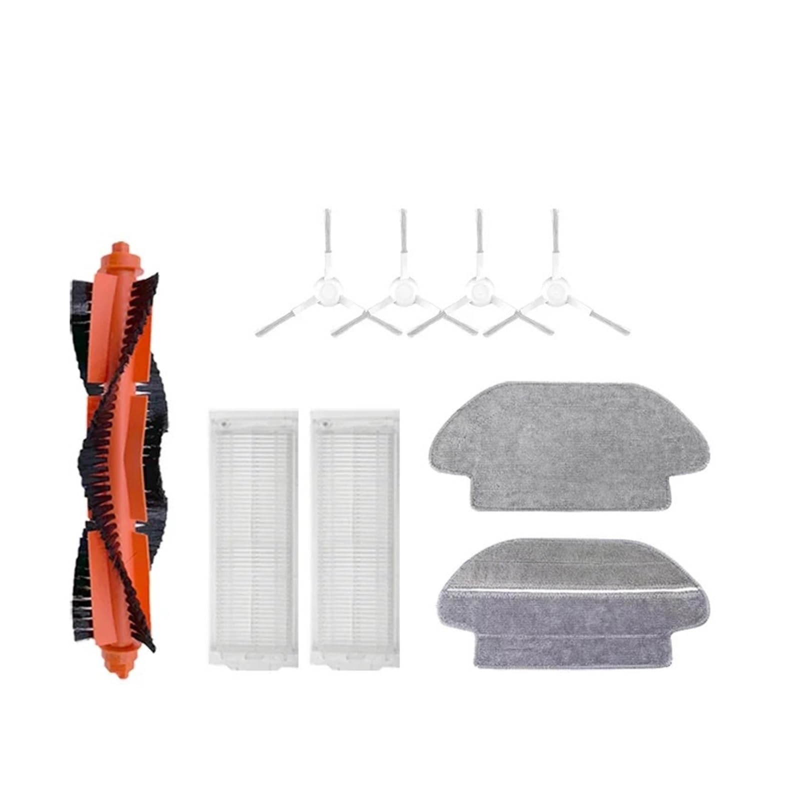 PORRSYDCD Main Side Brush Hepa Filter Mop Part，Compatible With Mijia Mi Robot Vacuum-Mop Pro STYTJ02YM 2S / 3C，Compatible With Conga 3490(9pcs)