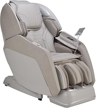 Osaki 4D Manhattan Duo Mech | Full Body Massage | 4D & 3D Duo | Zero Gravity | Auto Footrest | Auto & Manual Massage | Space Saving (Taupe)