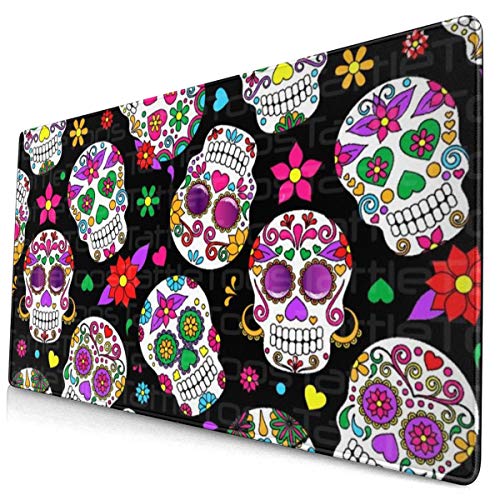 Sugar Skulls Comfortable and Durable Gaming Mouse Pad, Mouse Pads for Computers Laptop