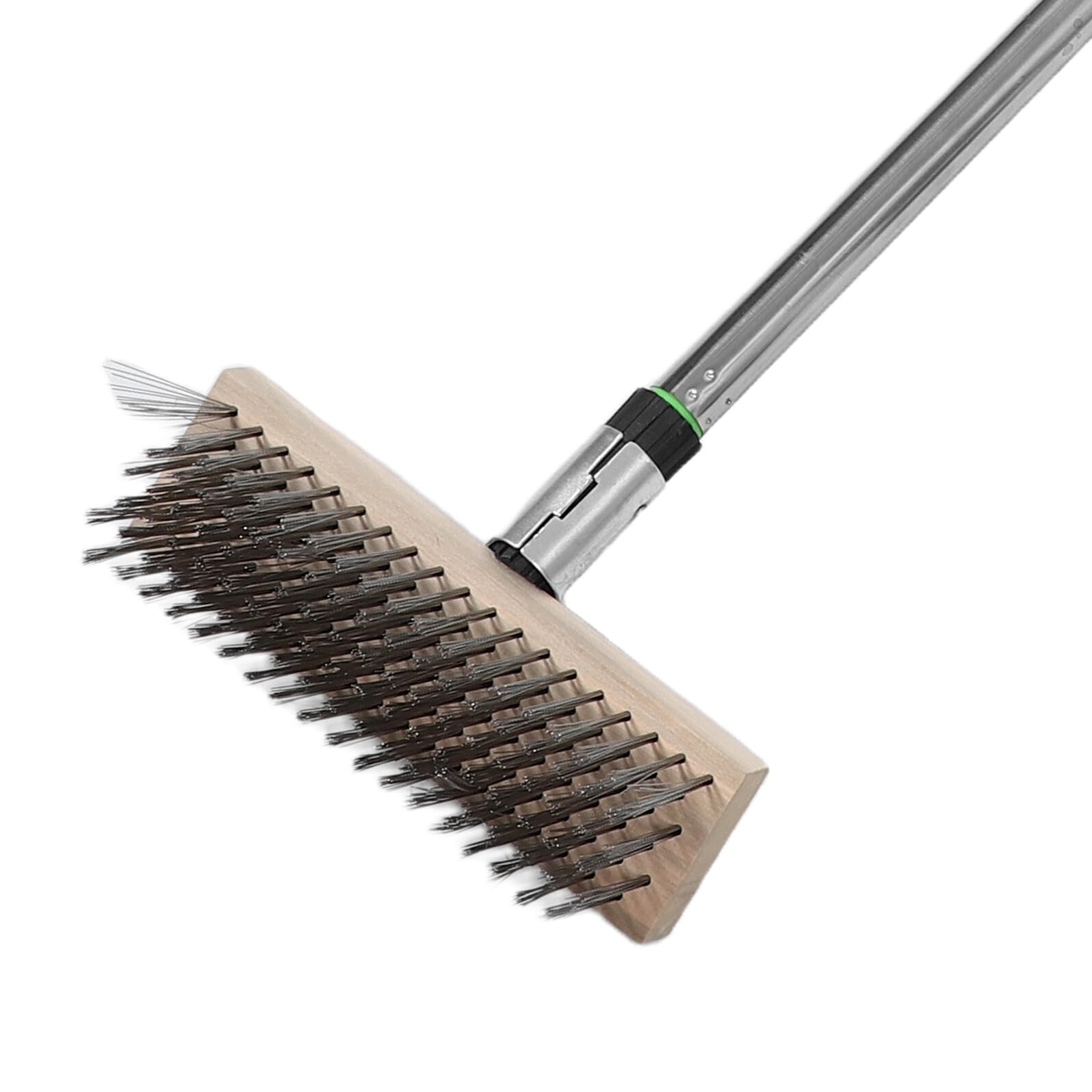 TOYANDONA Spazzola Setole Metalliche Rigide Riscaldamento e in per Inossidabile Resistente al Calore con Manico Pulizia Efficiente di Camini di Riscaldamento
