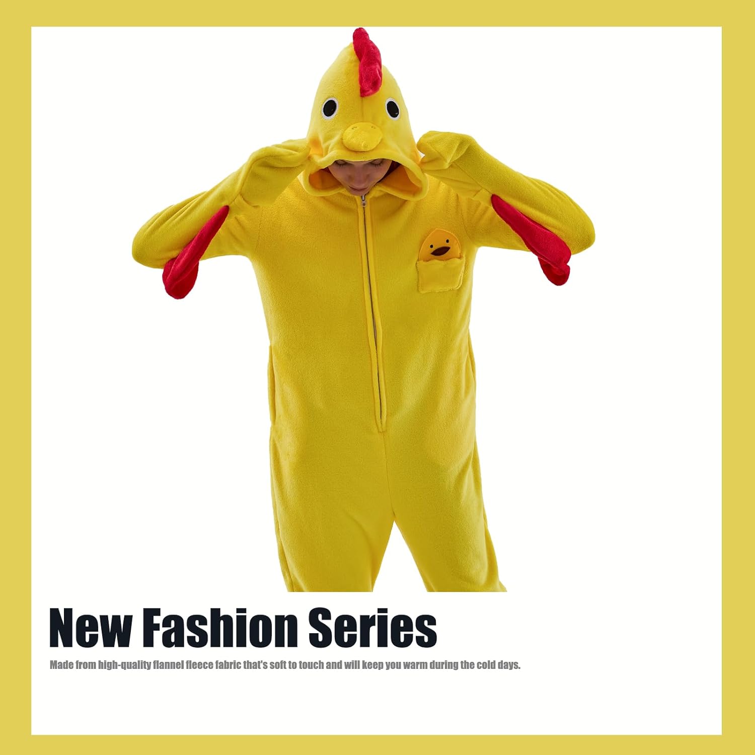 Unisex Adult Onesie Pajamas Animal One Piece Snug Fit Halloween Costume Sleepwear Homewear - Image 4