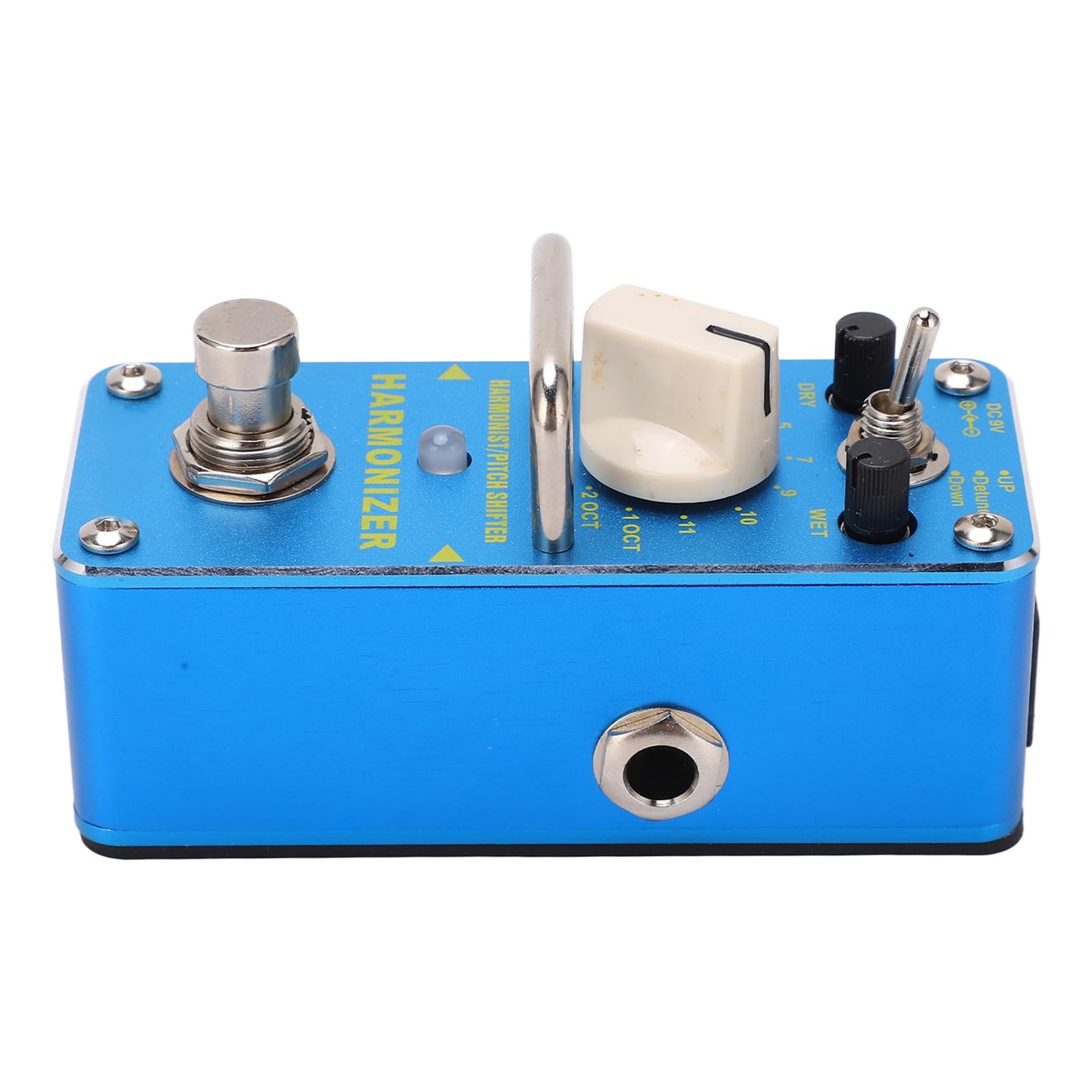 Sxhlseller Pedale Effetto Pitch Shifter Metal Blue con 3 modalità True Bypass per gli Amanti del Pedale Effetto Chitarra Metal Blue