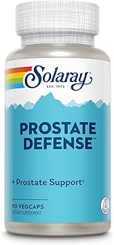 SOLARAY Prostate Defense - Prostate Health Supplements - Men's Wellness Support with Saw Palmetto, Zinc, Nettle, Pumpkin Seed Extract, Green Tea, Licorice - , 30 Servings, 90 VegCaps