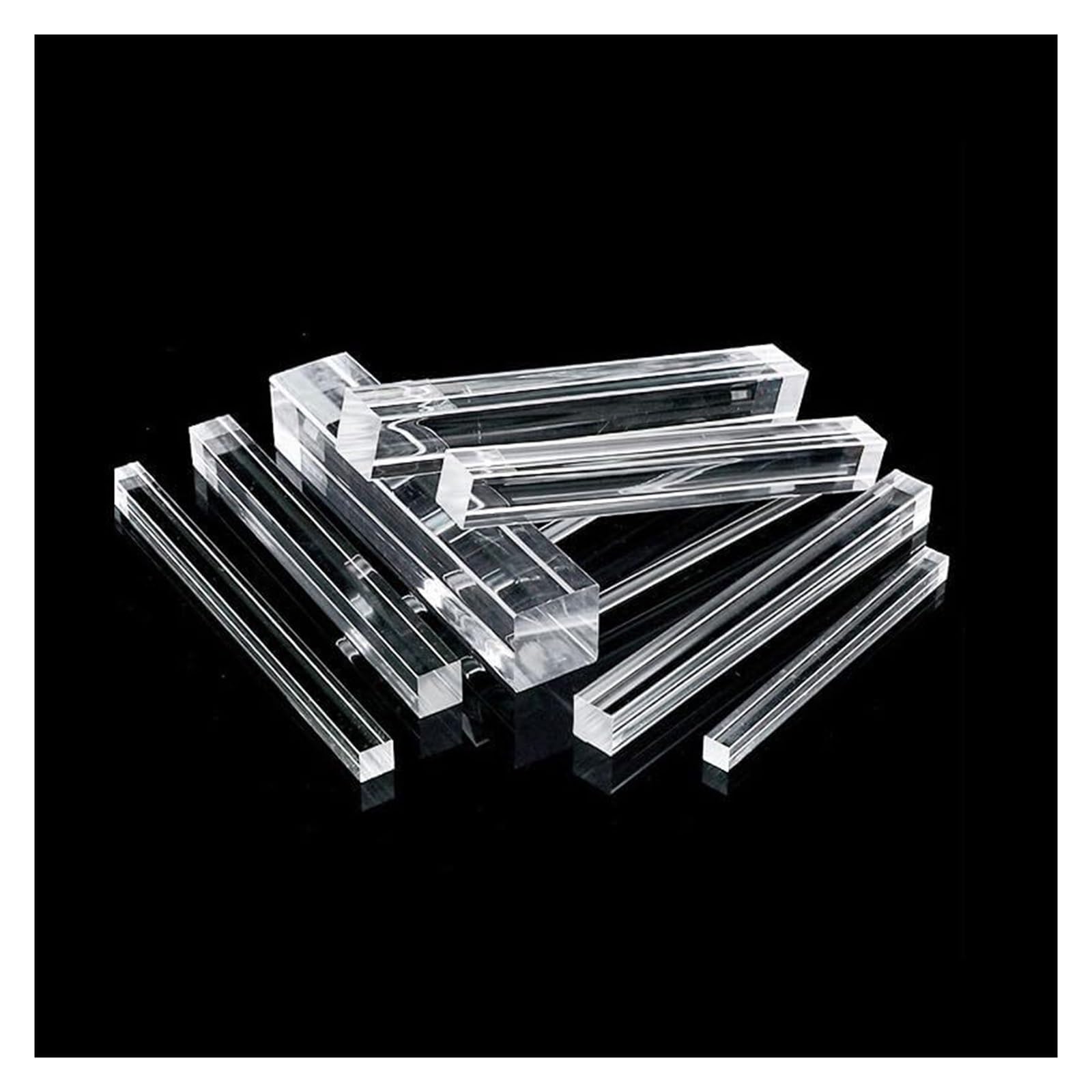Rura kwadratowa z akrylu, Przezroczyste akrylowe pręty kwadratowe 5x5-20x20mm x 100-500mm(8x8x300mm)