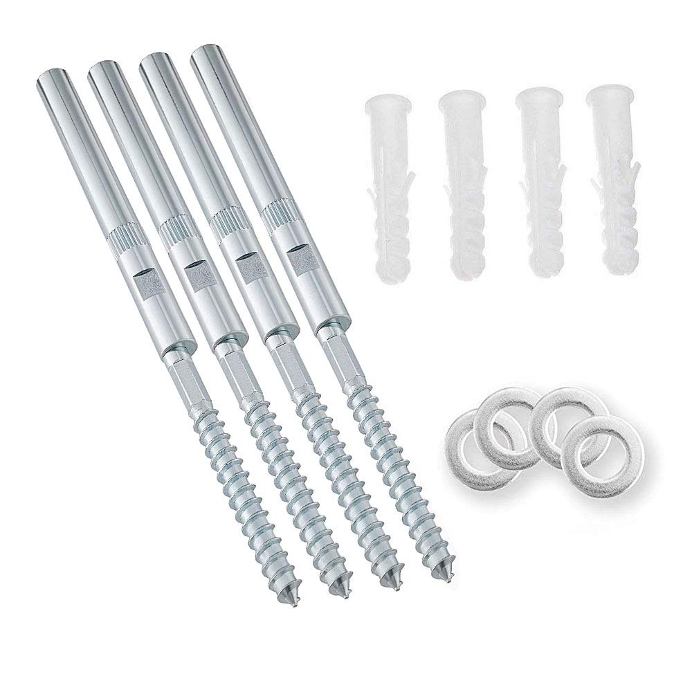 Floating Shelf Bracket 5 Inch ,Socell 4pcs Floating Shelves Brackets ,Blind Shelf Supports,Floating Shelf Shelves Hardware Hidden Brackets for Floating Wood Shelves,Invisible Support