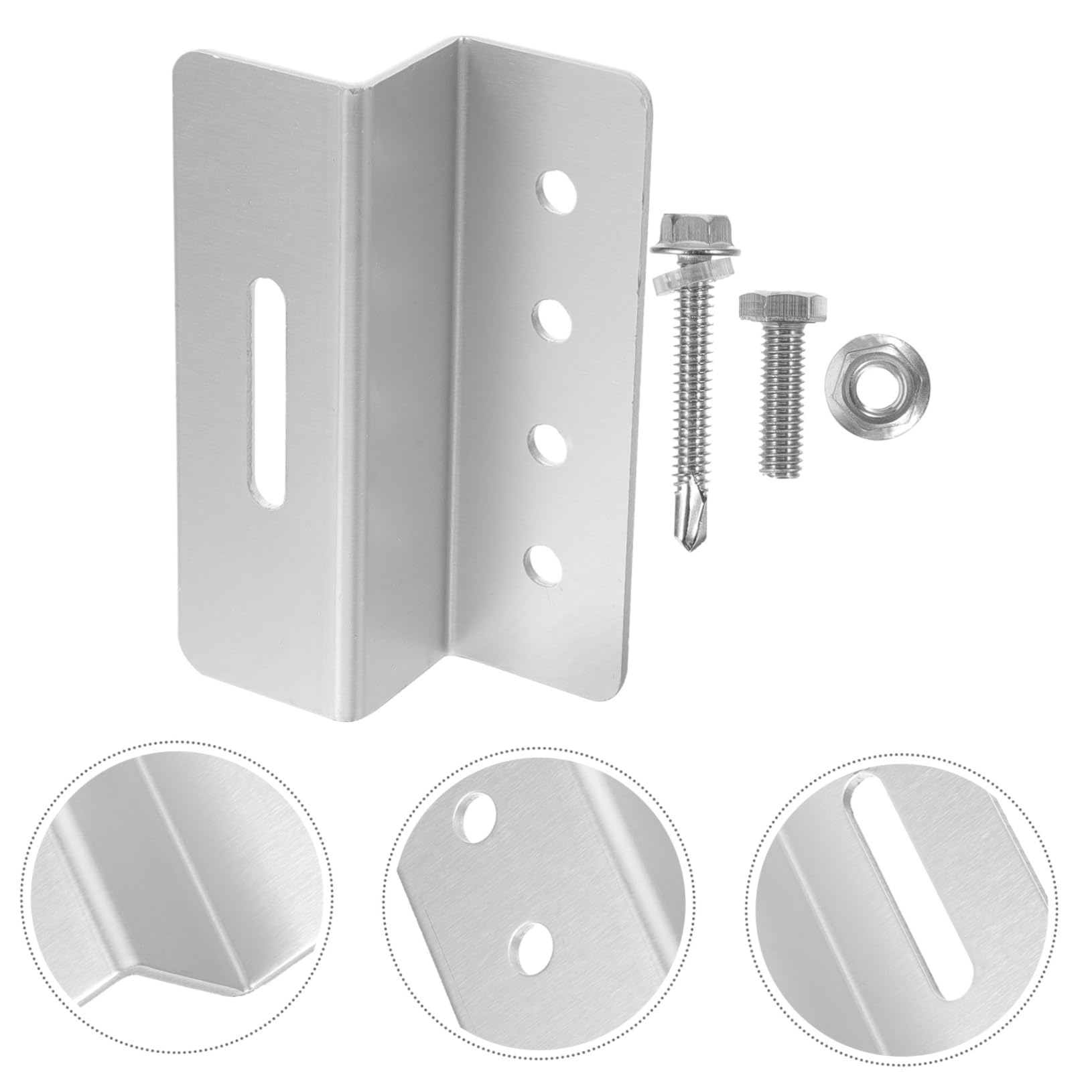 Gatuida 12piezas Soporte De Panel Solar z Brackets De Aluminio Para Rv y Kit De Montaje Ligero y Resistente De Tornillos Incluidos