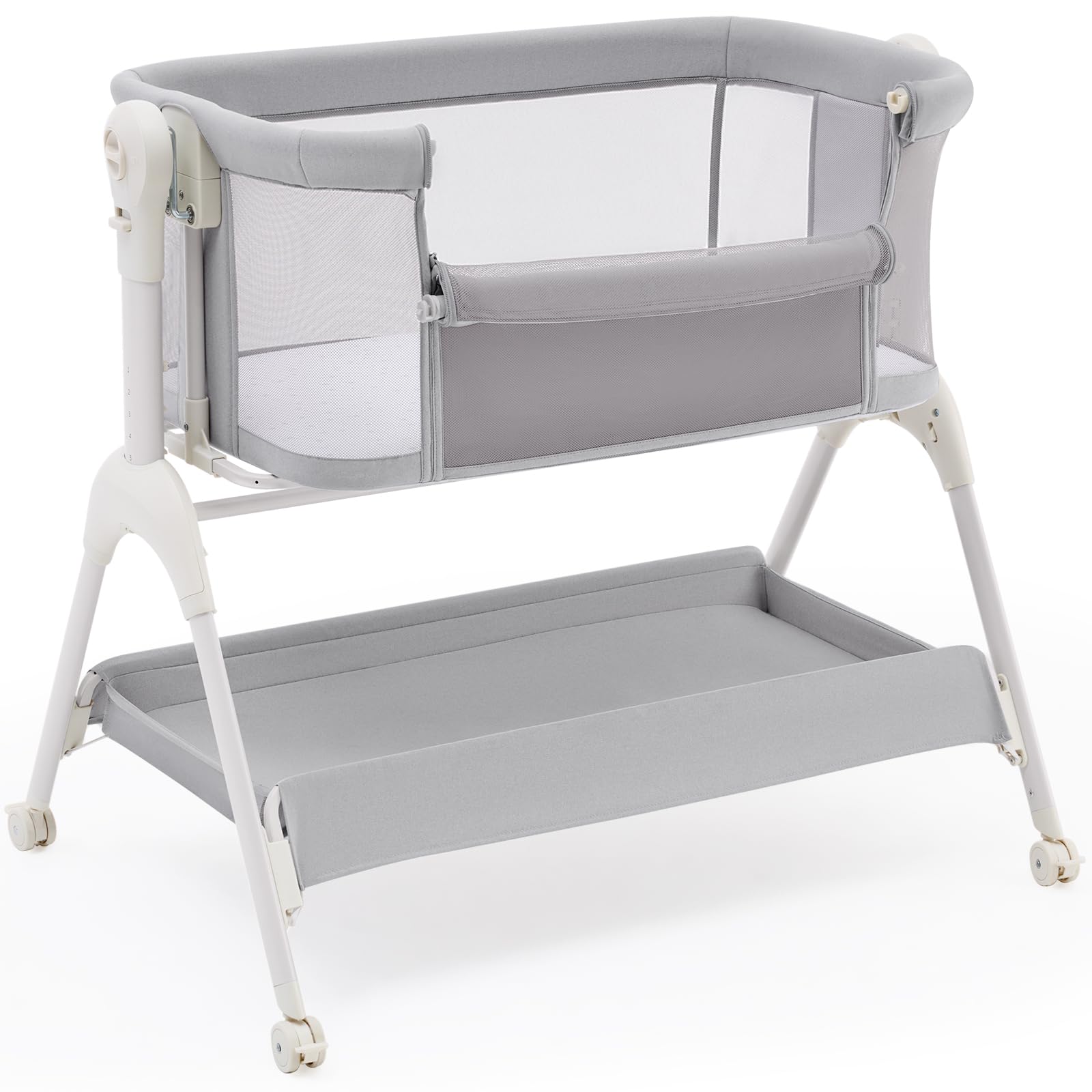 HARPPA Cuddly Sway Baby Bassinet Bedside Sleeper, 3 in 1 Rocking Bassinet