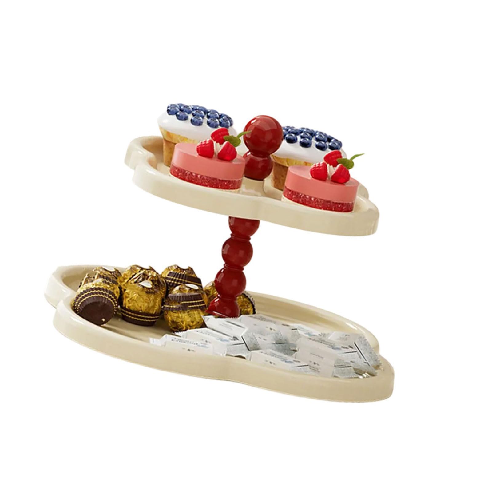 carotoe Multi Tiered Coffee Table Storage Rack for Home Decoration Cupcake and Snacks Tray Decorative Dessert Display Stand Functional Display Unit