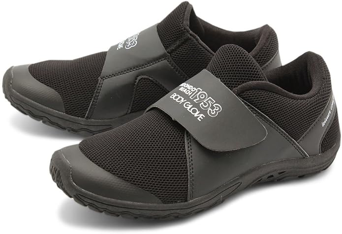 Amazon ボディグローブ ベンチレーション ベルクロ メッシュ スニーカー メンズ兼レディース ブラック 26 0cm Body Glove ボディグローブ スニーカー