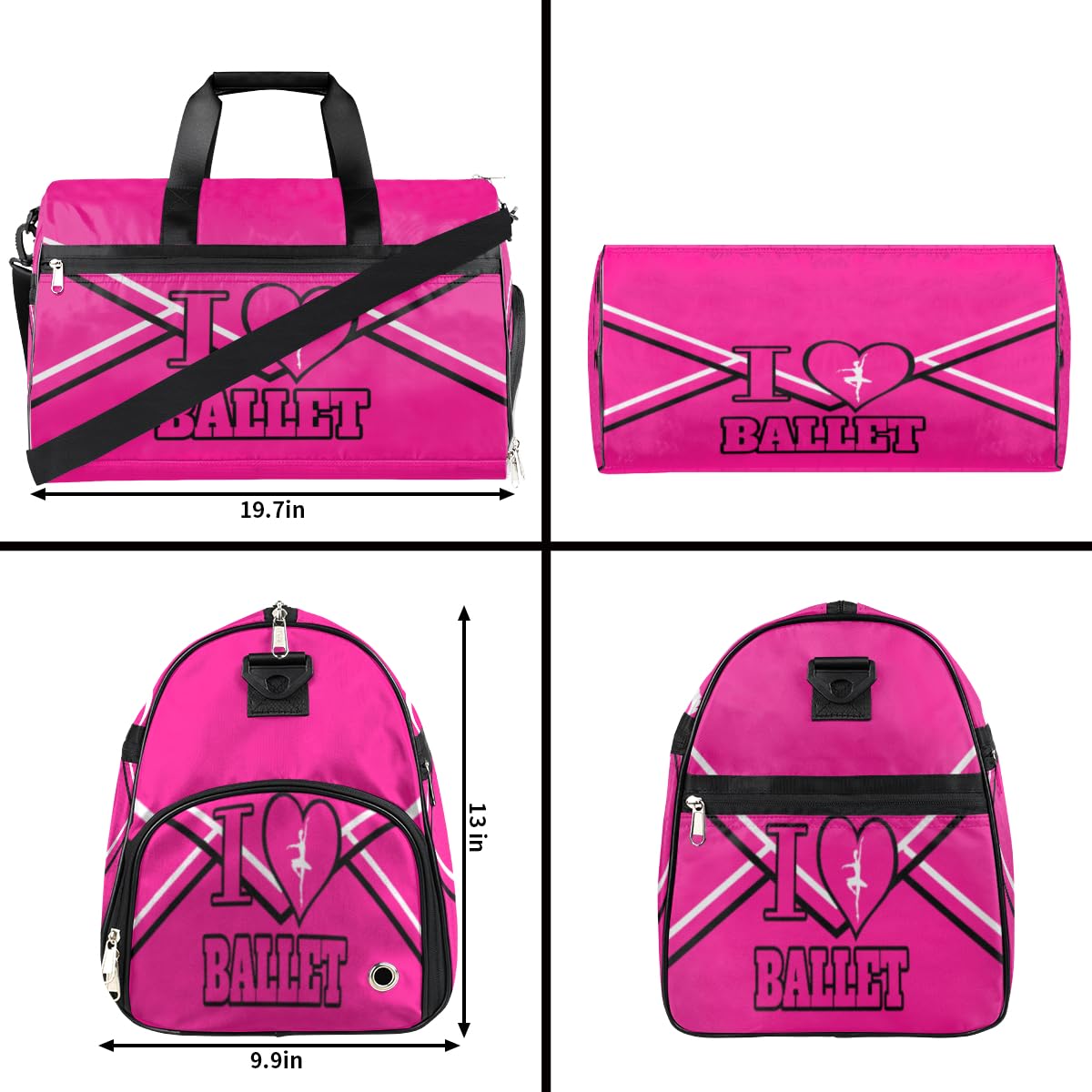 Personalisierte Sporttasche für Jungen und Herren, benutzerdefinierte Sport-Reisetasche mit Schuhfach, maßgeschneiderte Mädchen-Tanztasche, Wochenend-Übernachtungstasche für Frauen, Kinder,
