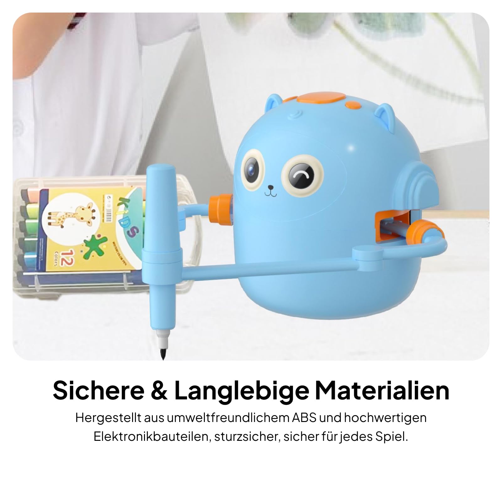 Fenteer Kinder Zeichnen Roboter Kreatives Malerei Lernspielzeug für Kinder Geburtstag Geschenk