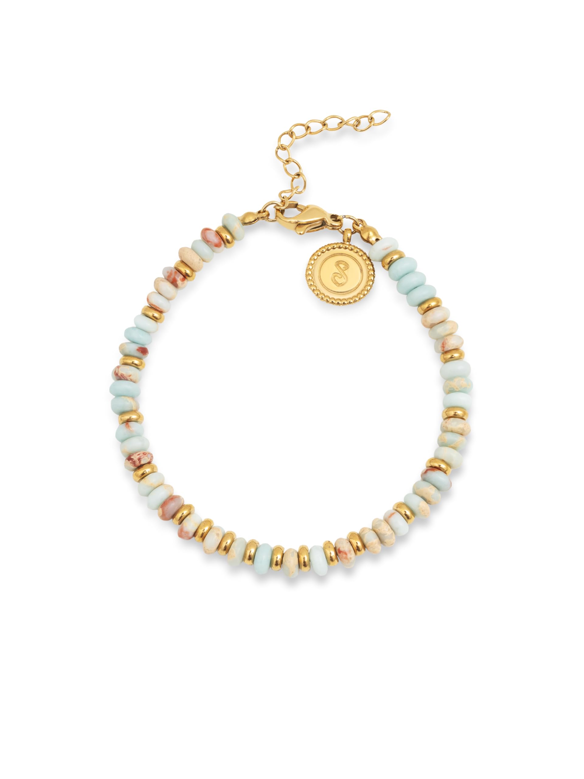 SINGULARU - Cascade Colors Armband. Sterling Zilver 925 met 18Kt Goud Plating. Ketting met Hangende Kleurrijke Zirkonia. One Size met Verlengstuk SINGULARU - Cascade Colors Armband. Sterling Zilver 925 met 18Kt Goud Plating. Ketting met Hangende Kleurrijke Zirkonia. One Size met Verlengstuk