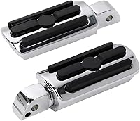 Vista 45 de TCT-MOTORPARTS Clavijas cromadas para estribera trasera para Harley Davidson Softail Fat Boy 18-25