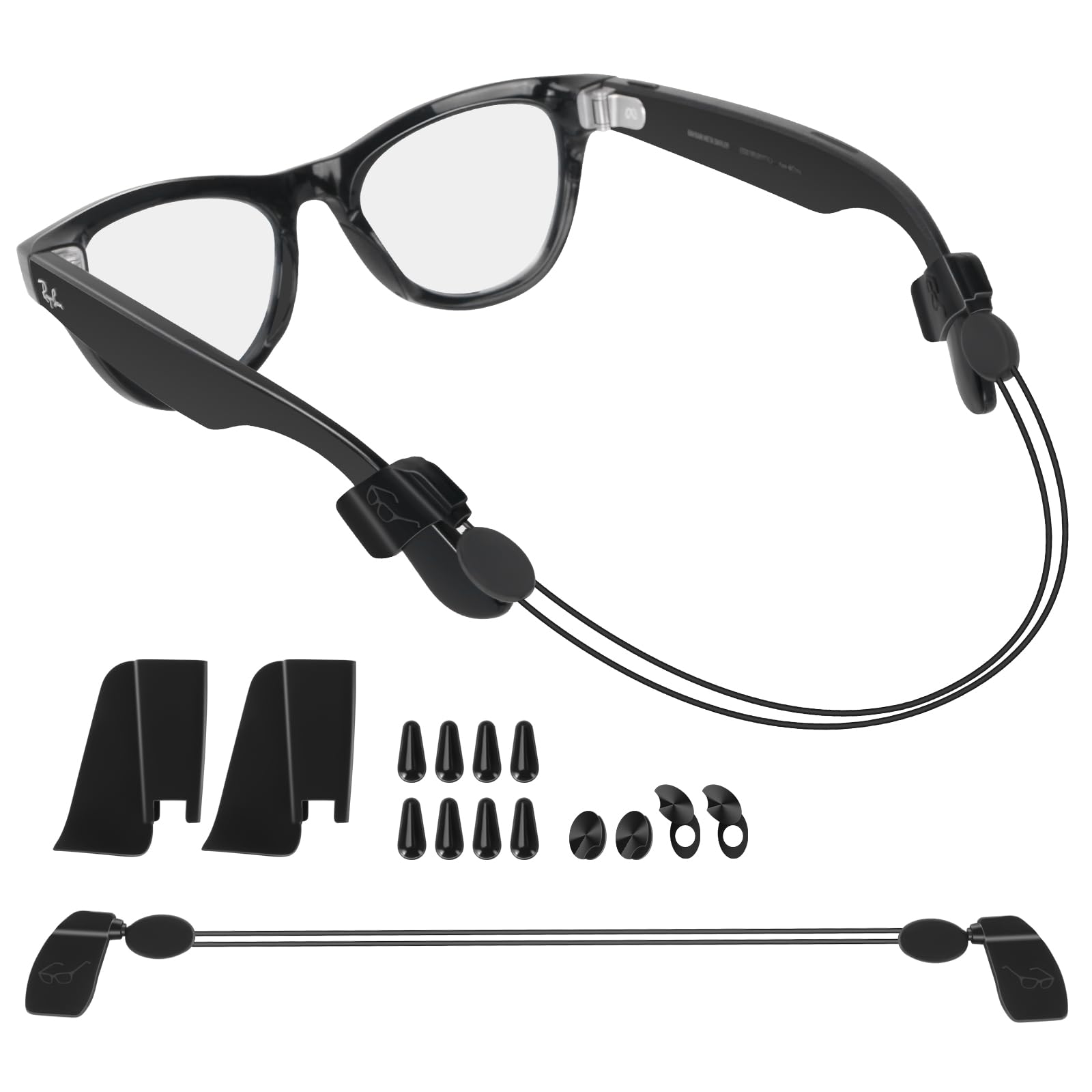最安 LED隠匿カバー装着済RayBan gen1 レイバンメタ Amazon.co.jp: Ray-Ban & Oakley Meta Smart Glasses用4イン1